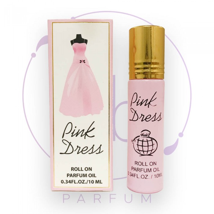 Масляные роликовые духи PINK DRESS (Розовое Платье) by Fragrance World, 10 ml