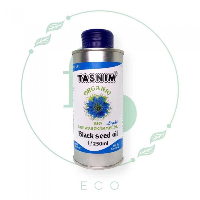 Масло чёрного тмина Organic Light и египетских семян от Тasnim (жестяная бутыль), 250 ml